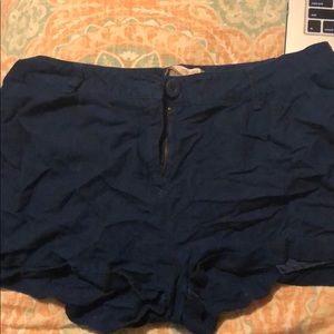 Navy blue canvas shorts size L